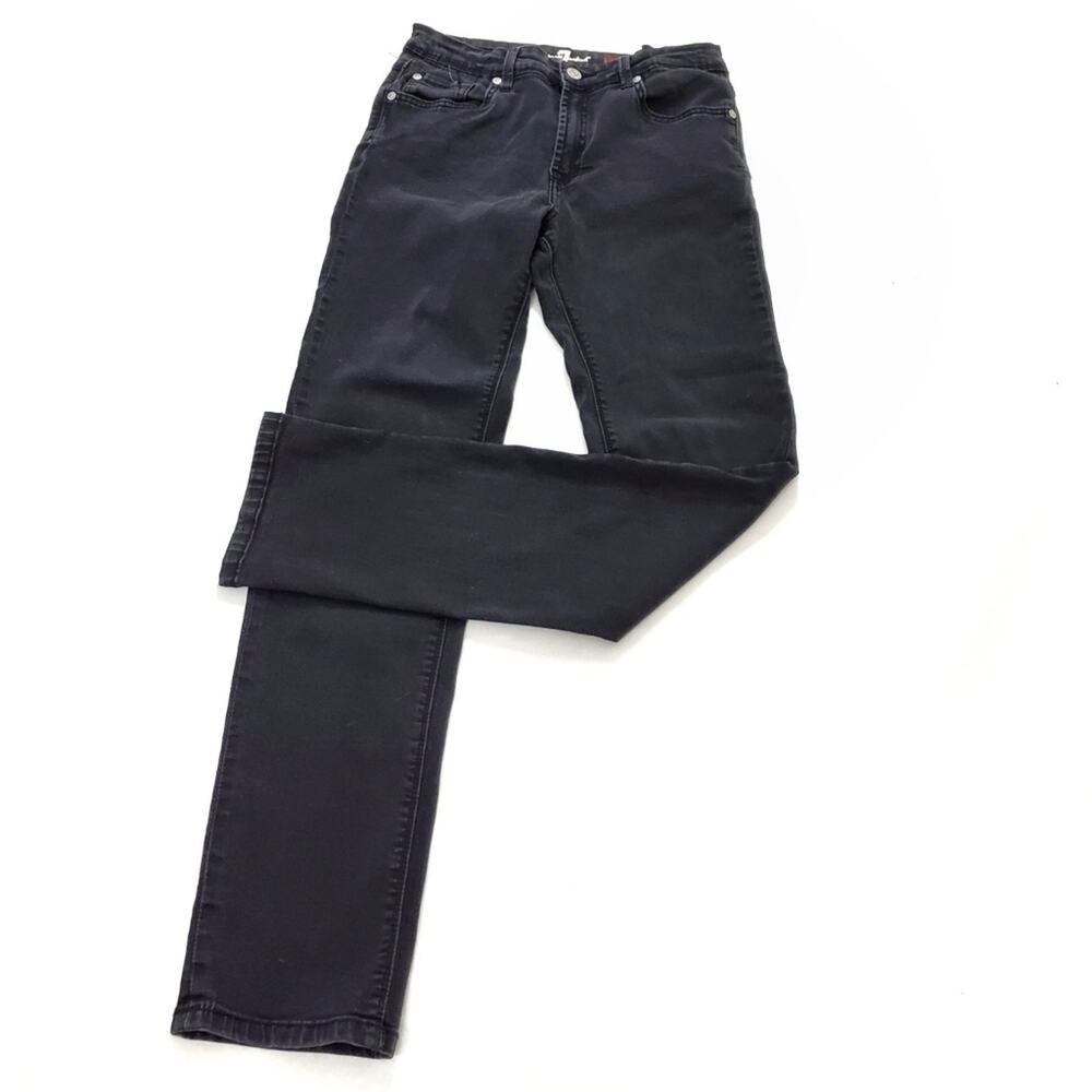 7 For All Mankind 7FAM Kids Boy's Slimmy Fade Wash Black Jeans Sz 16